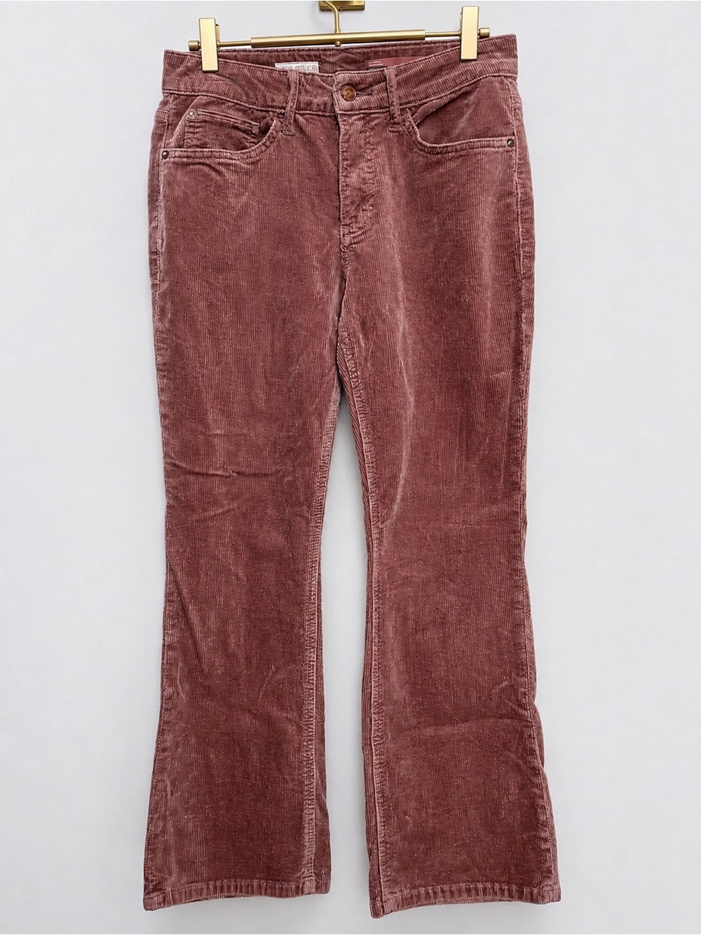 Pilcro by Anthropologie | The Yaya Dusty Rose Corduroy Cropped Kick Flare Pants - Picture 6 of 9
